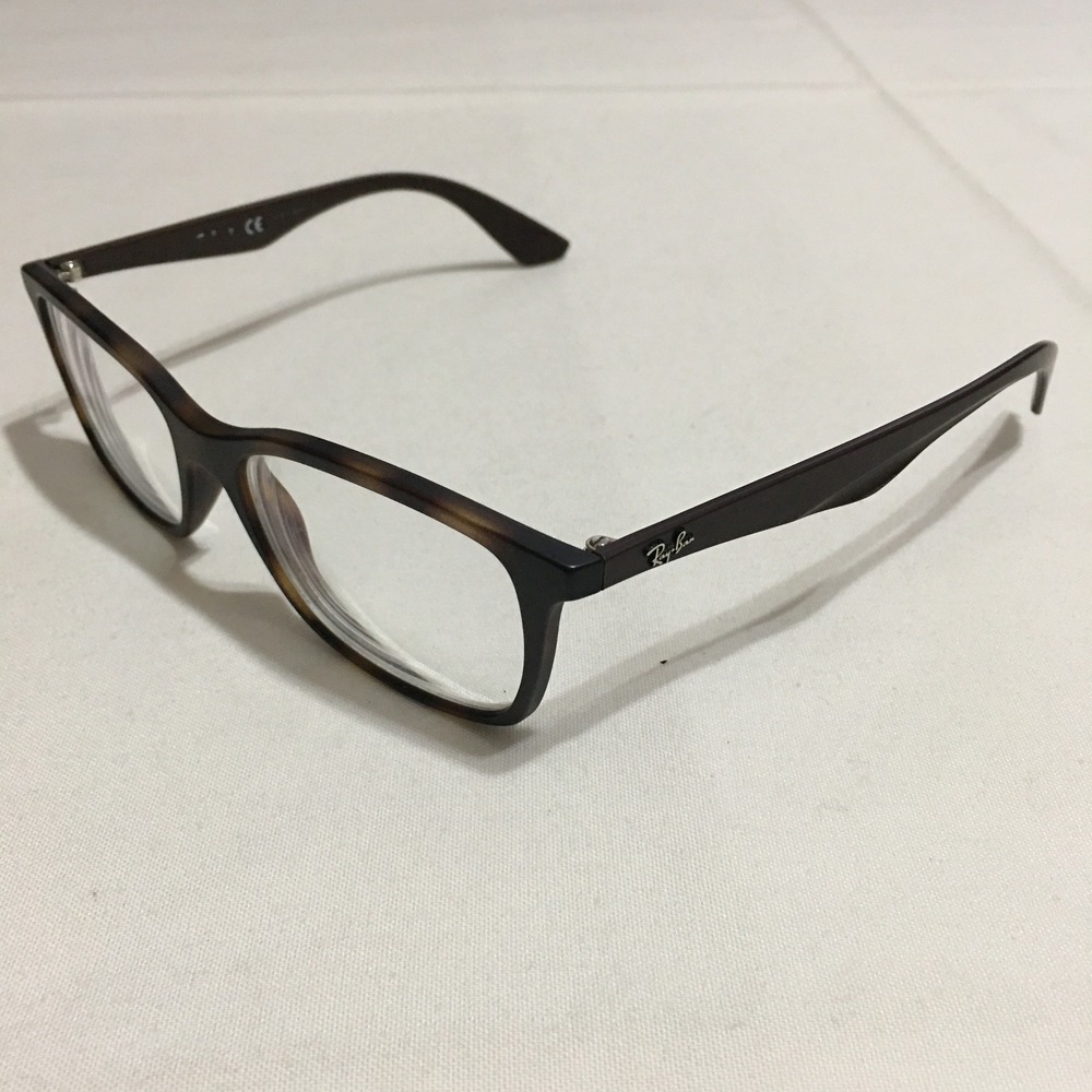 Ray-Ban RB7047 Brown Tortoise Rectangular Eyeglasses Frames Only